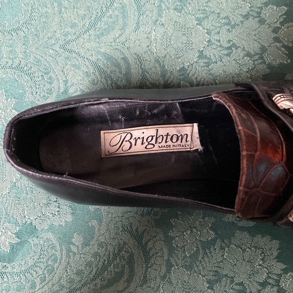 Vintage Brighton women’s Italian leather loafers S- 8 1/5 - Picture 5 of 10